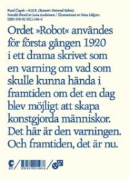 Bild på bokomslag för   R. U. R. : Rossums universal robots : Drama i 3 akter med en lustspelsprolog
