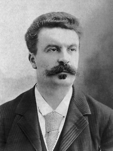 Författarporträtt av Maupassant, Guy de