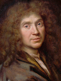 Poträttbild av Molière