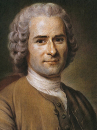 Poträttbild av Jean-Jacques Rousseau