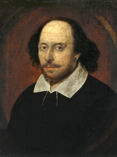 Portrait image of William Shakespeare