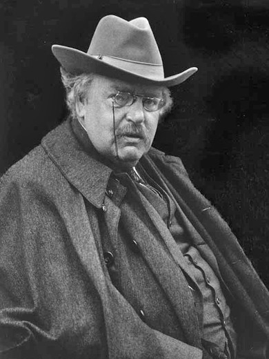 Författarporträtt av Chesterton, G.K.