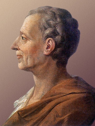 Författarporträtt av Montesquieu, Charles-Louis de Secondat